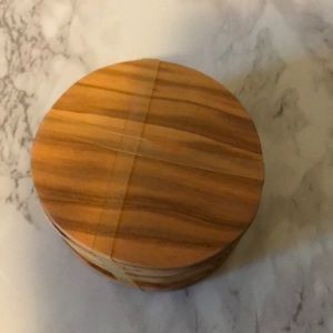 Thirsty Stone olive wood coasters set 4